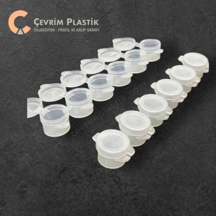 4Ml 6Lı Plasitik Boya Kutusu. 6 Gözlü Şeffaf